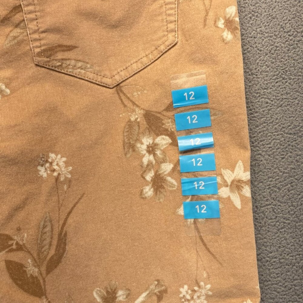 Seven 7 Women's‎ Floral Print Corduroy Pants,Size 12,Hight Rise,Skinny,Stretch - Picture 7 of 13